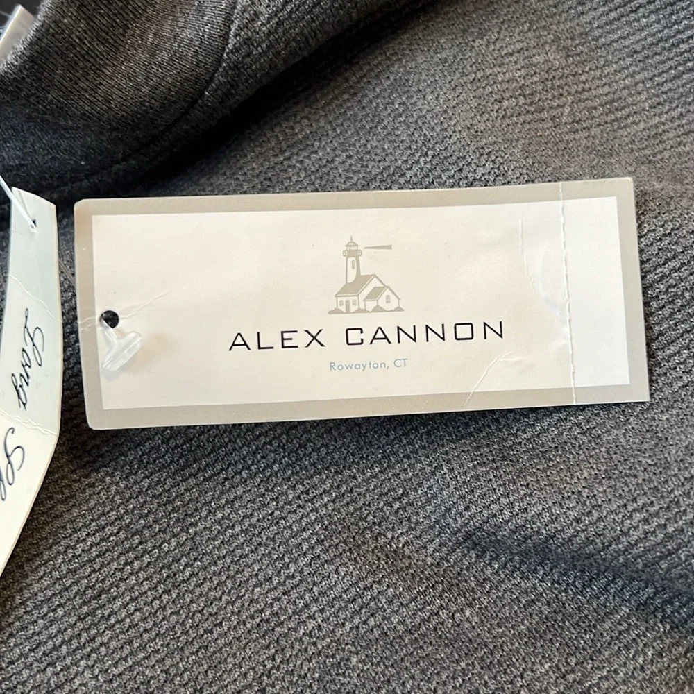 Alex Cannon NWT Men’s long sleeve XL Charcoal Heather pullover shirt - Picture 8 of 11